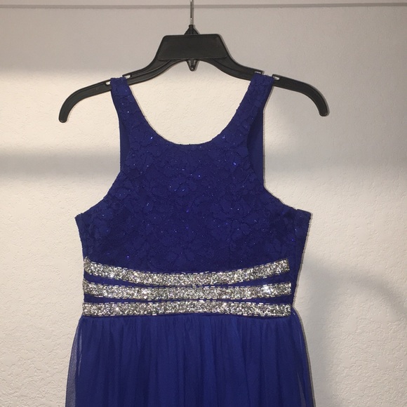 dark blue flower girl dresses